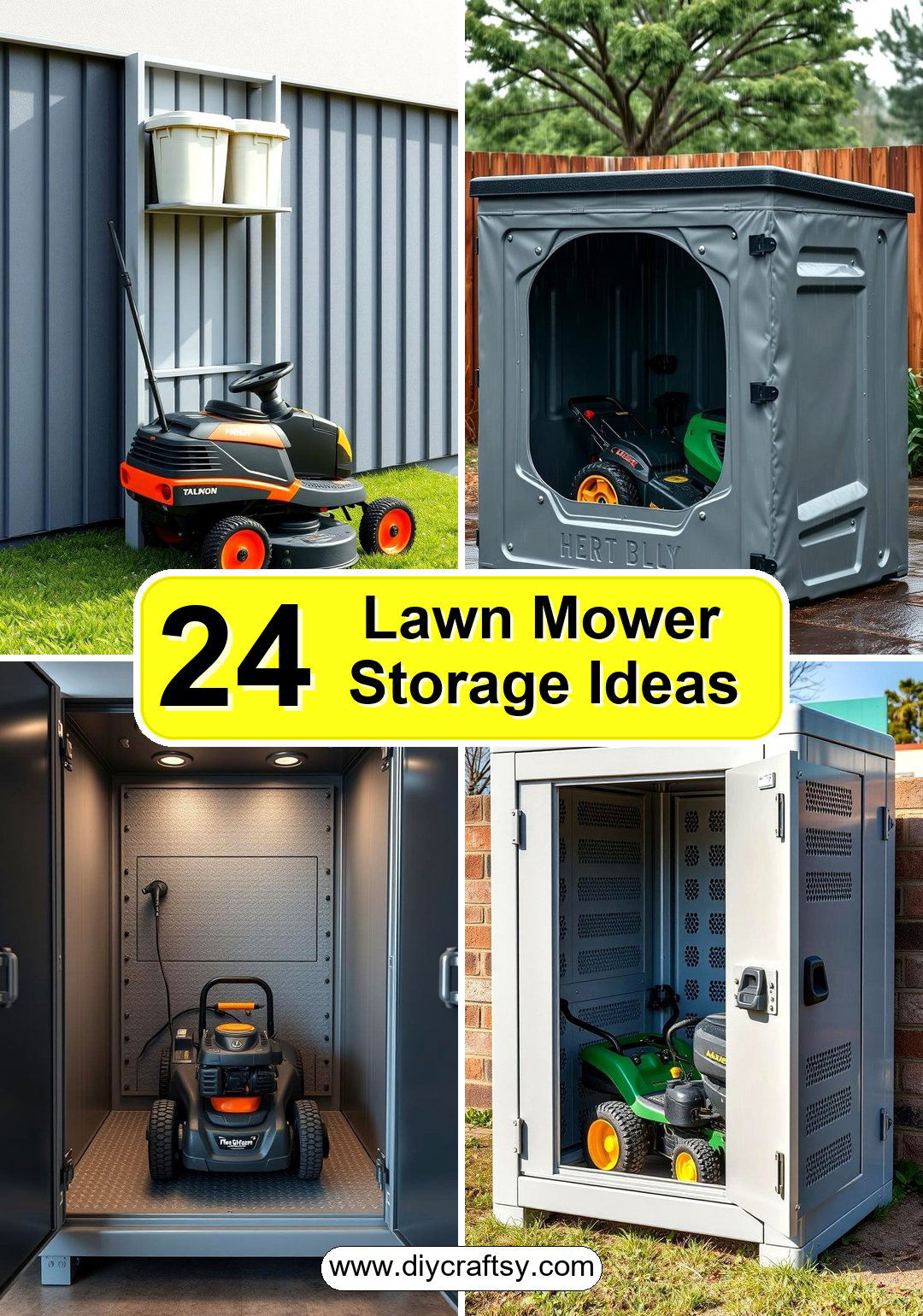 Lawn Mower Storage Ideas