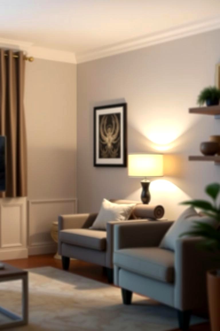 Layer Lighting for Ambiance and Functionality - 24 Small Living Room Ideas