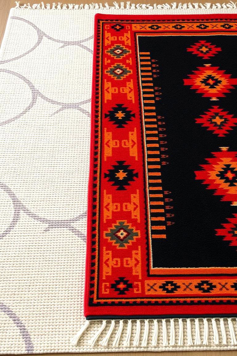Layer Rugs for a Textural Effect - 24 Southwestern Living Room Ideas