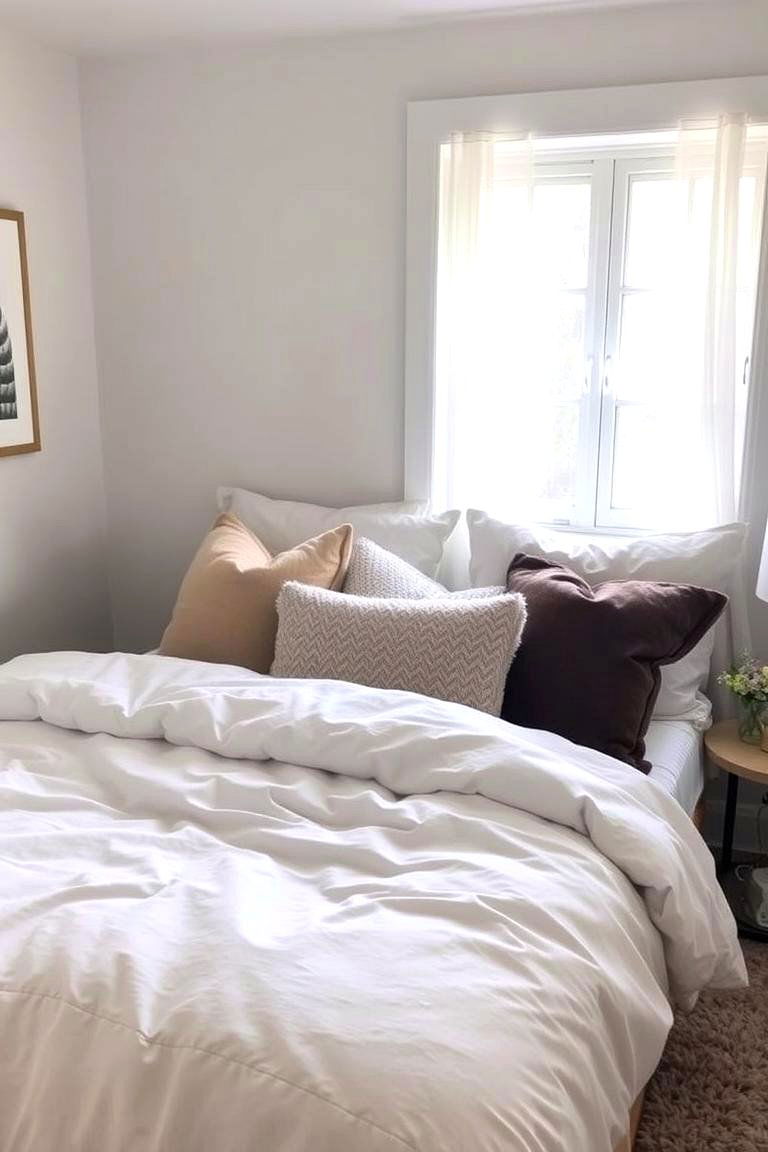 Layer Textures for Coziness - 24 small guest room ideas