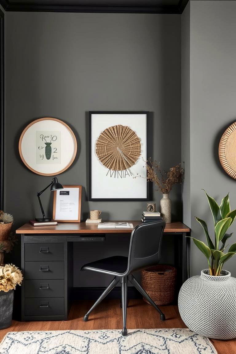 Layered Design Aesthetics - 24 living room grey walls black trim