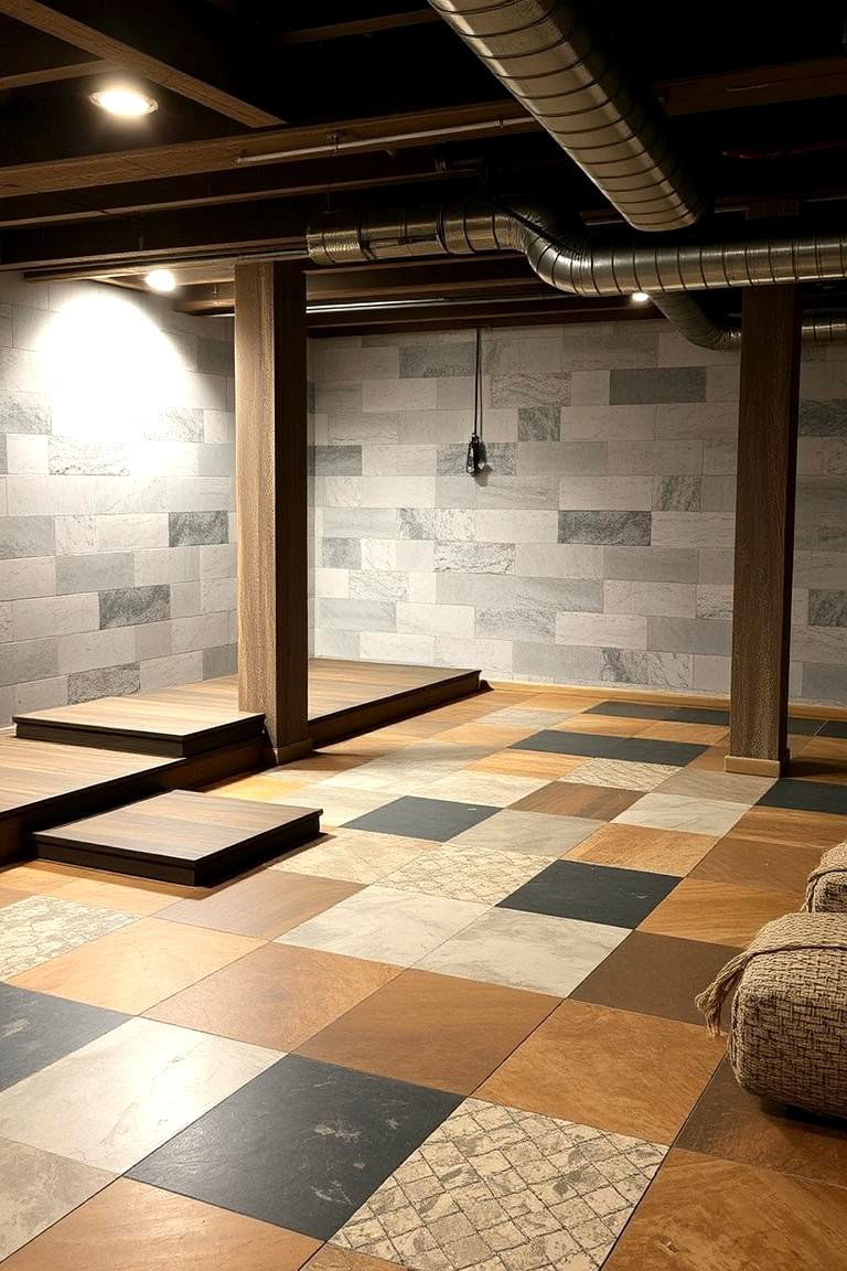 Layered Floating Floor Systems - 24 Basement Floor Ideas