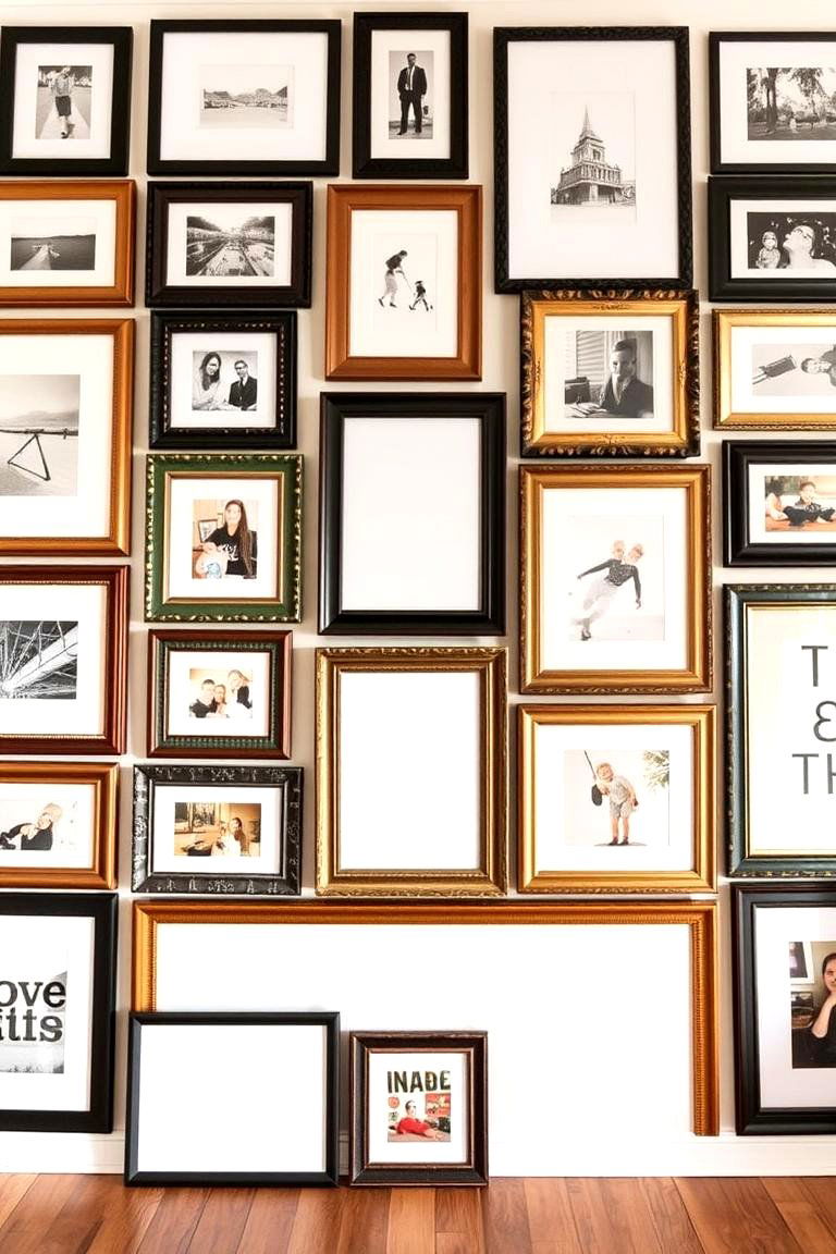 Layered Framed Art - 24 Gallery Wall Ideas