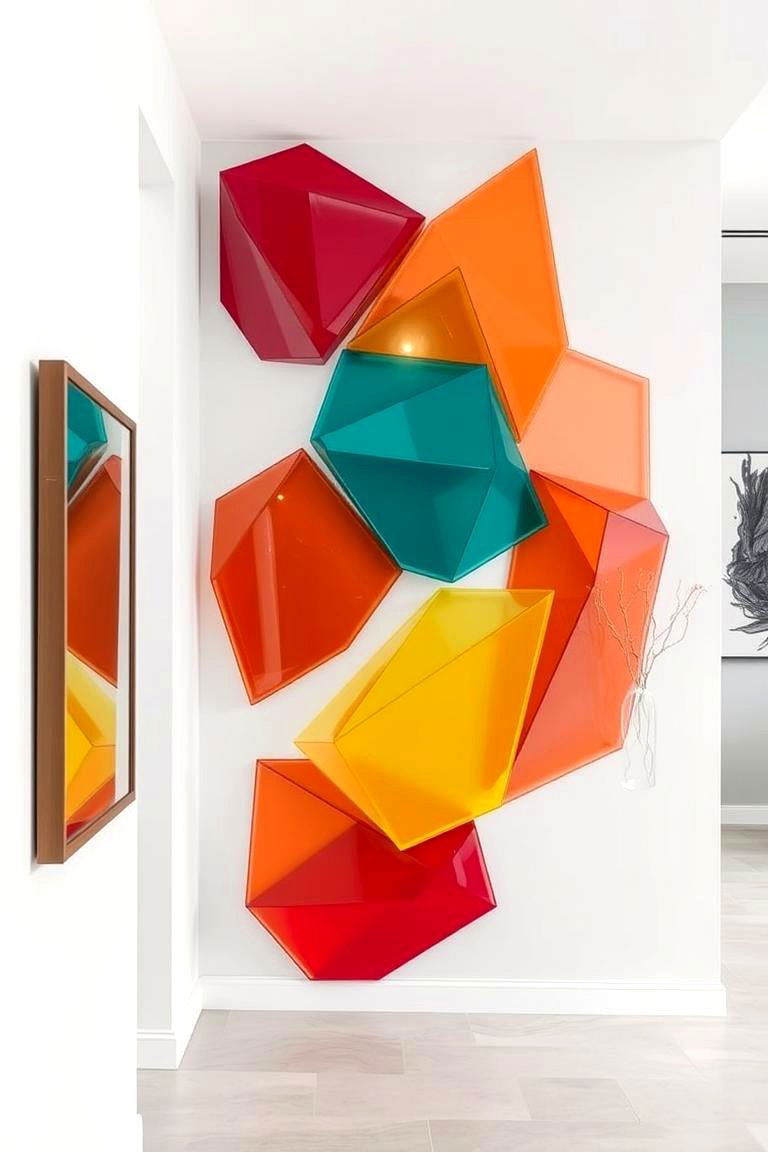 Layered Geometric Shapes - 24 Geometric Accent Wall Ideas