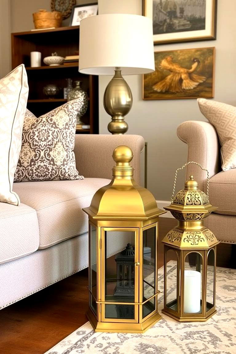 Layered Lantern Display - 24 Lantern Decor Ideas