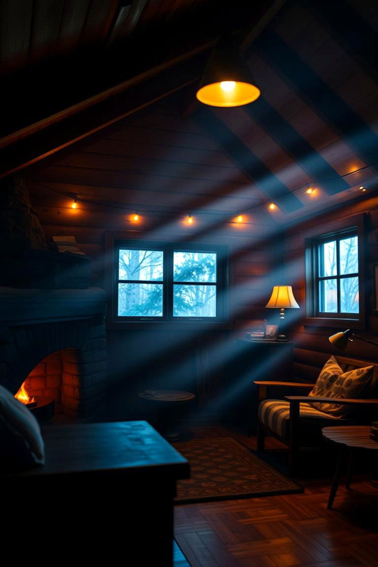 Layered Lighting Effects - 24 Cabin Decor Ideas