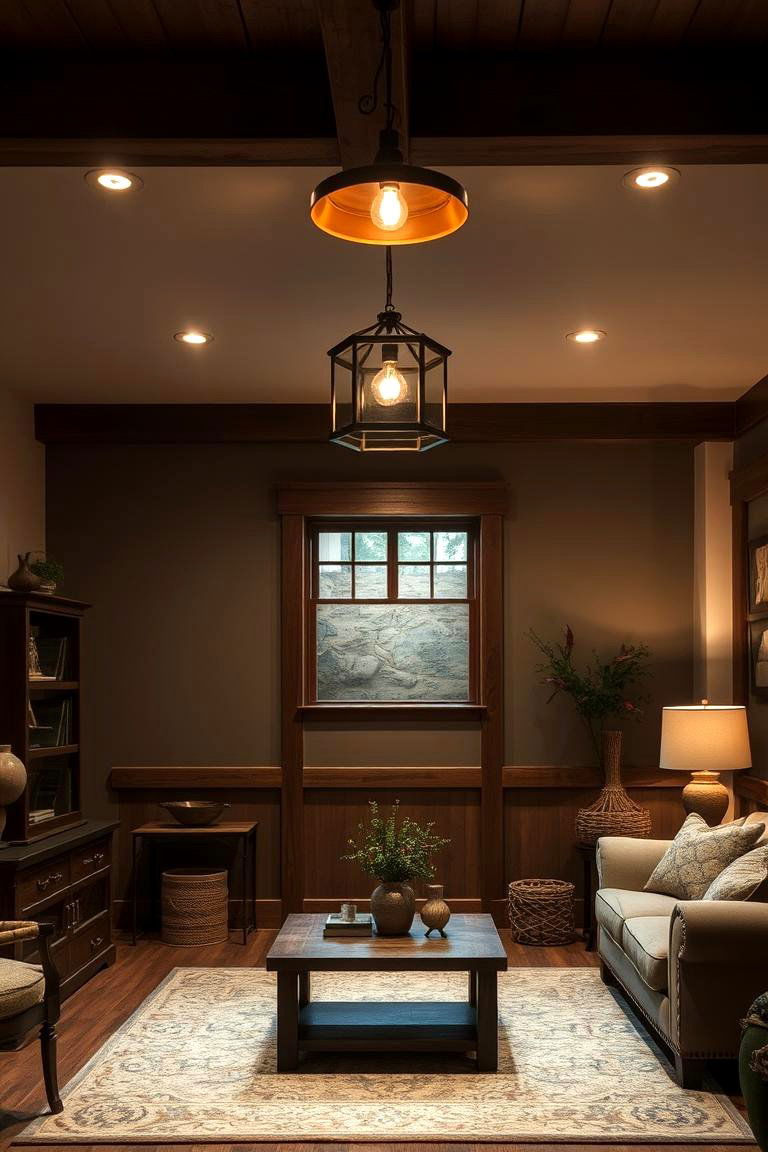 Layered Lighting Effects - 24 Country Bedroom Ideas
