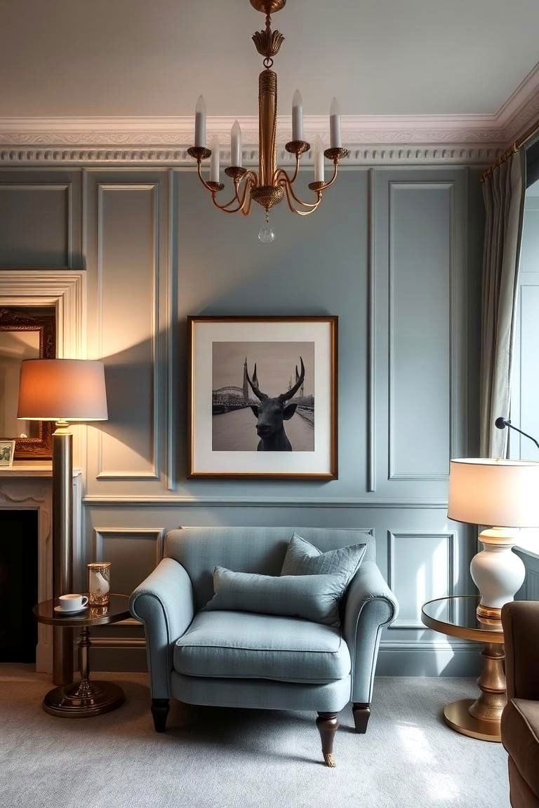 Layered Lighting Highlighting Duck Egg Blue Elegance - 24 Duck Egg Blue Bedroom Ideas