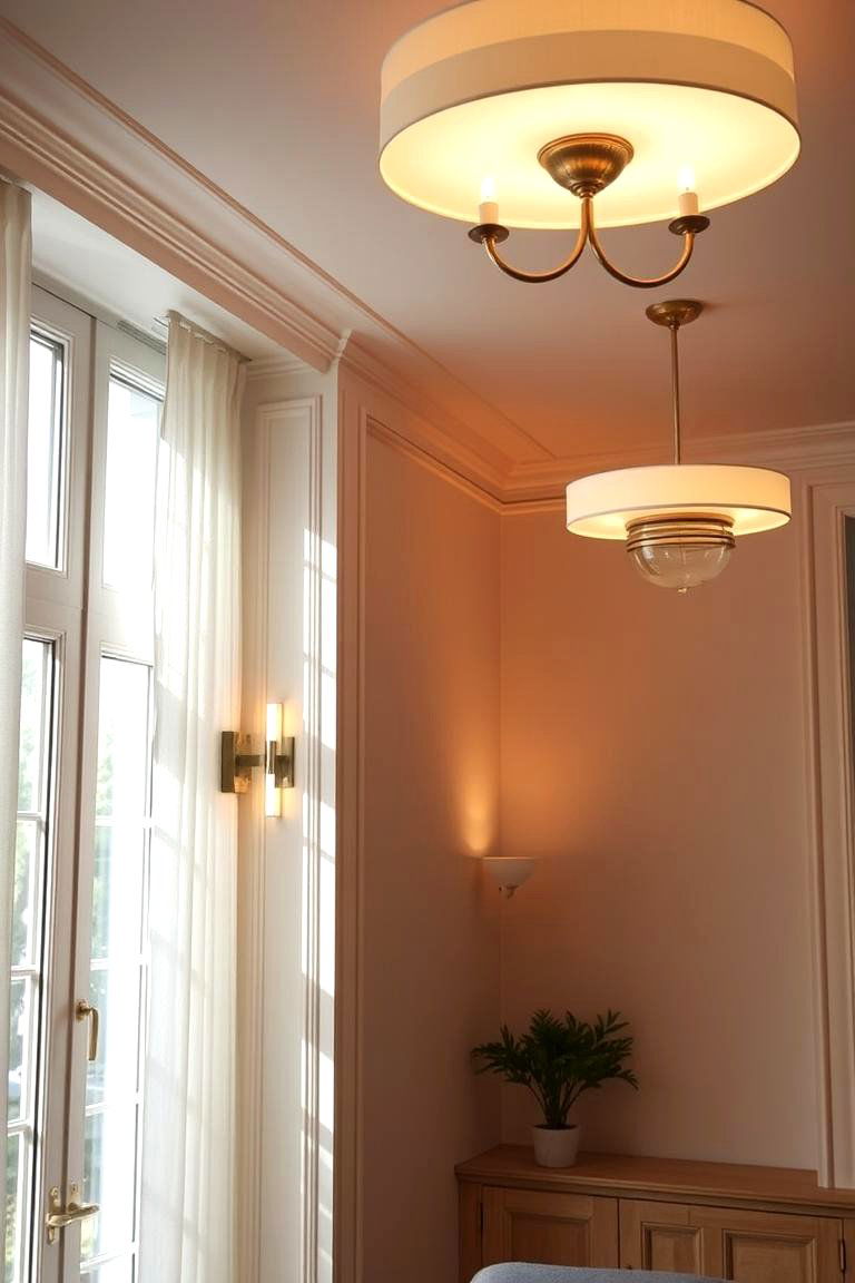 Layered Lighting Magic - 24 Clean Girl Room Ideas
