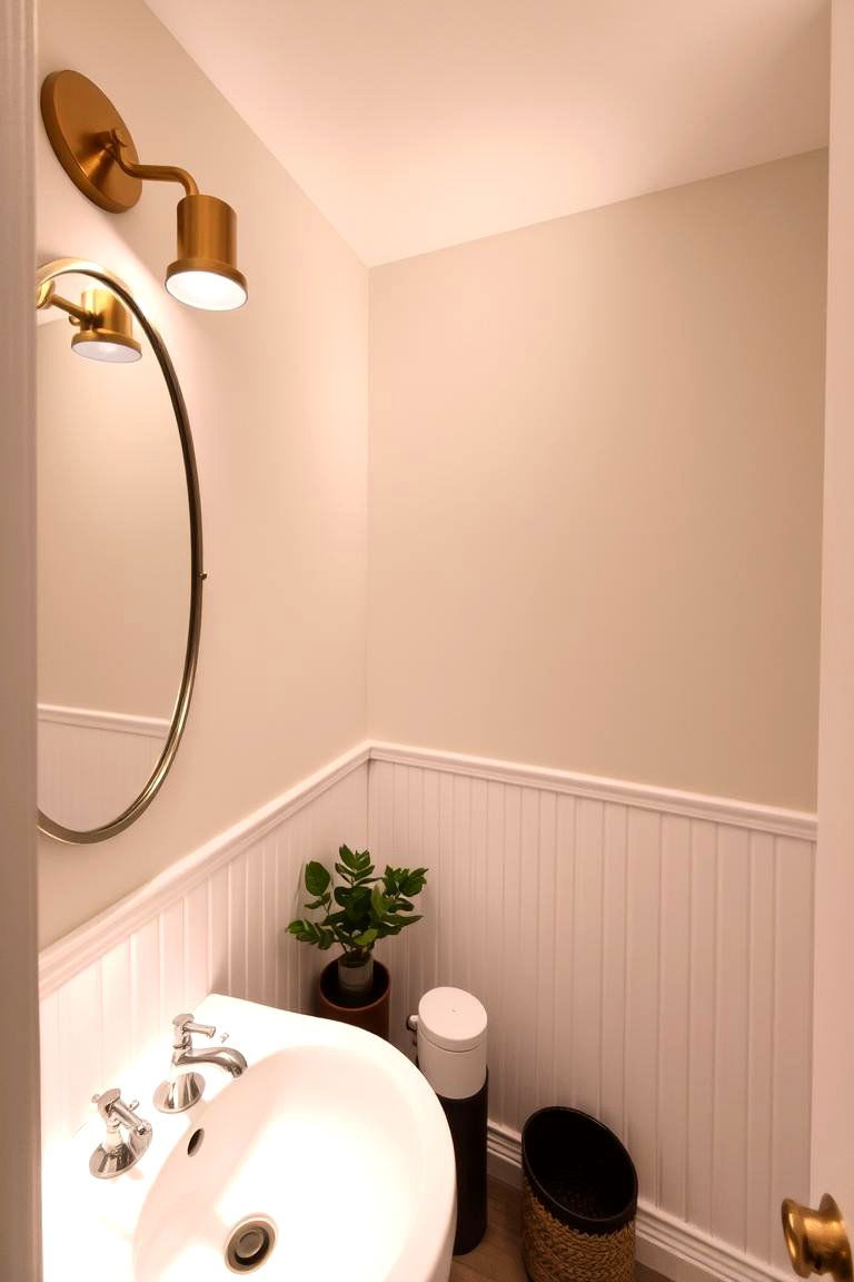 Layered Lighting for Ambiance - 24 Small Powder Room Ideas