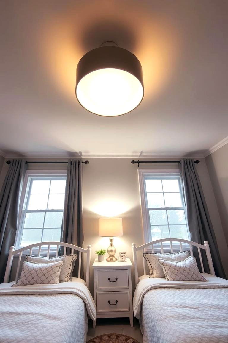 Layered Lighting for Every Need - 24 Twin Nursery Ideas