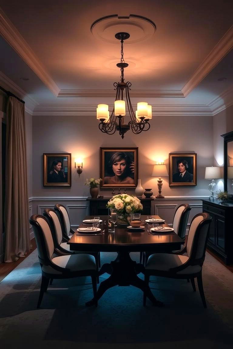 Layered Lighting for a Flexible Dining Experience - 24 Formal Dining Room Ideas