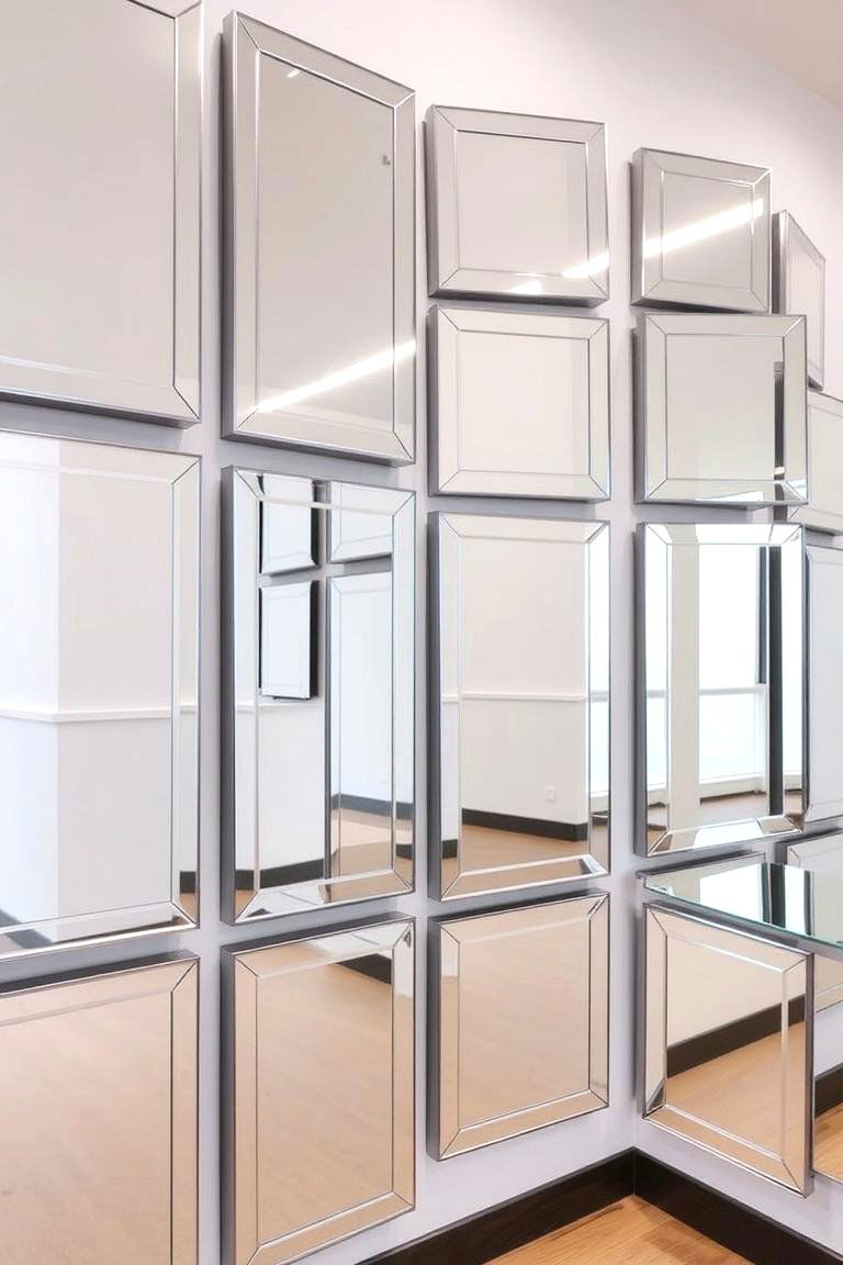 Layered Mirror Arrangements - 24 Wall Decor Ideas