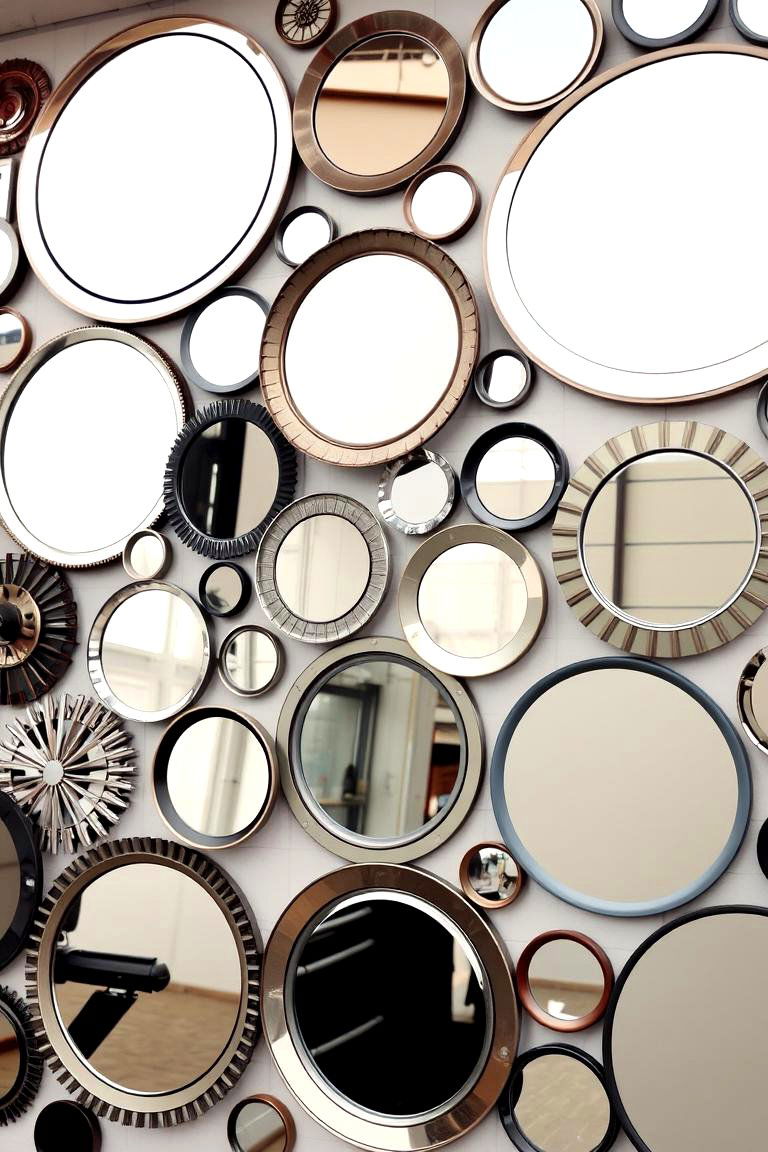 Layered Mirror Gallery - 24 Bedroom Mirror Ideas