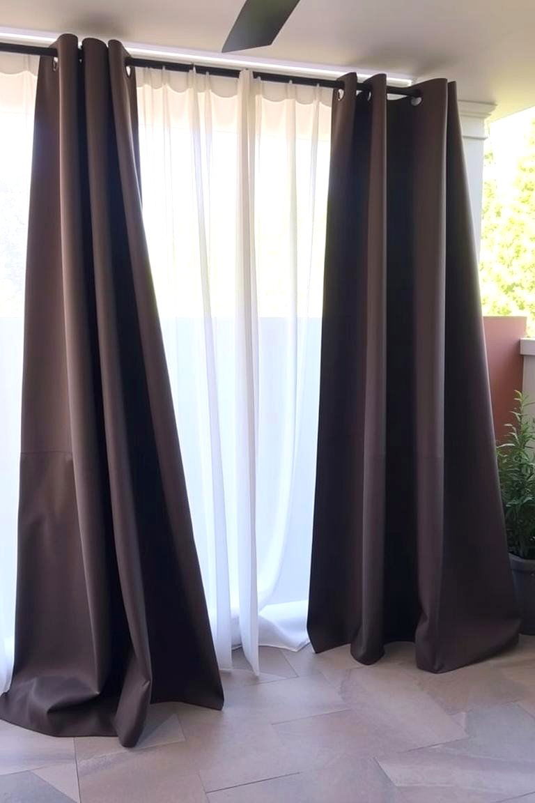 Layered Outdoor Curtain Styles for Depth - 24 Patio Curtain Ideas