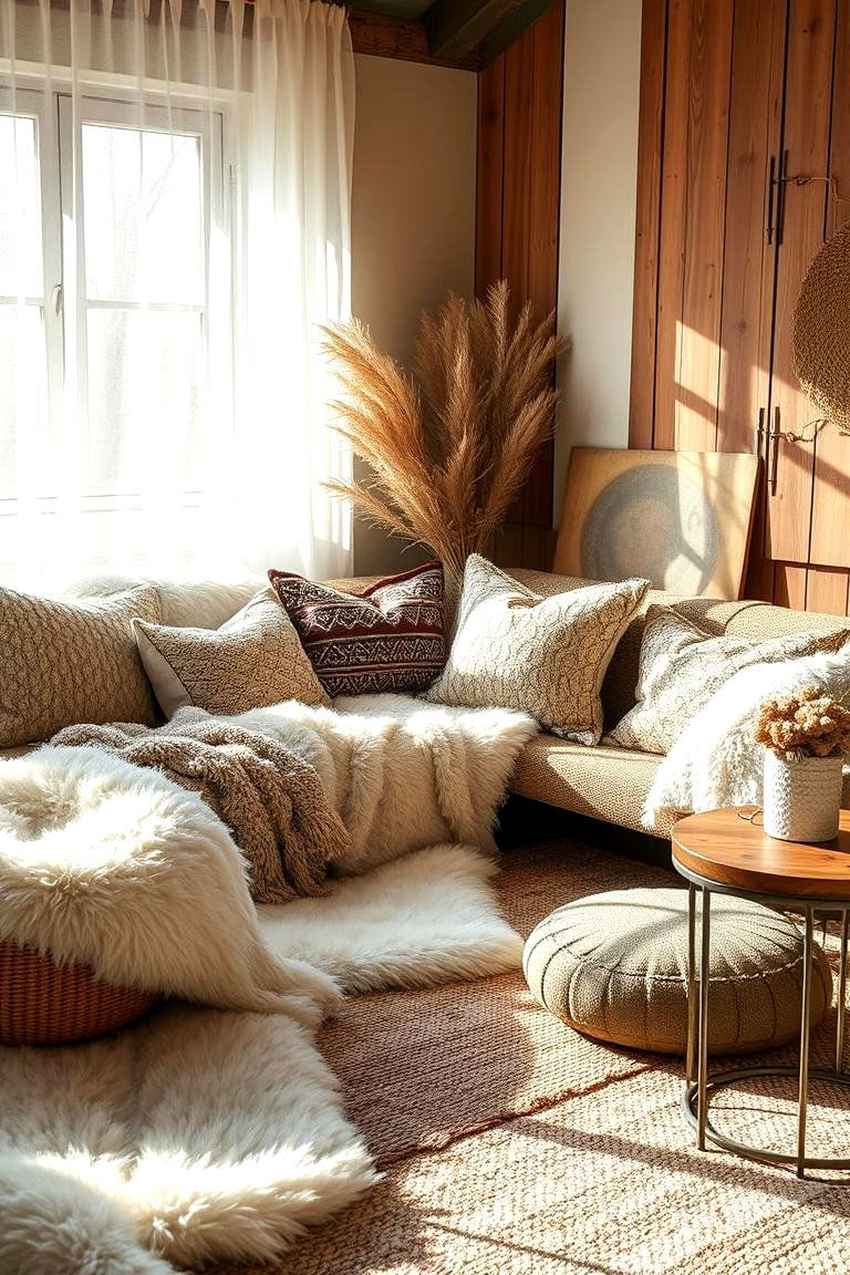 Layered Textures - 24 Eclectic Bedroom Ideas
