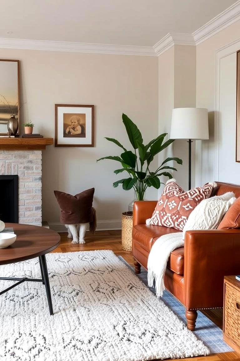 Layered Textures - 24 Moody Living Room Ideas