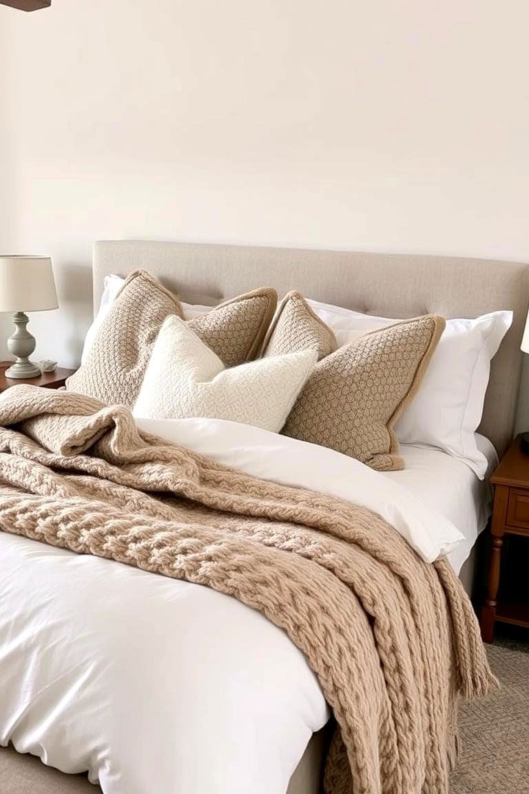 Layered Textures for a Cozy Retreat - 24 Master Bedroom Ideas