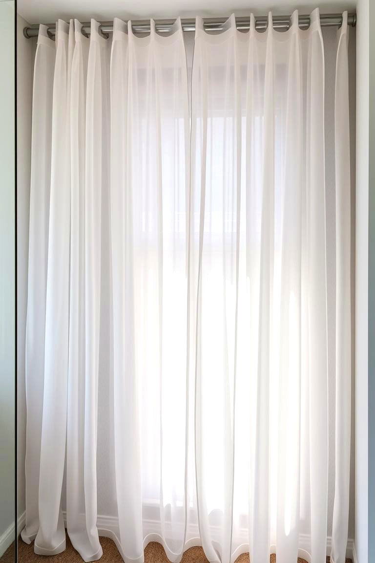 Layered Transparency - 24 closet curtain ideas