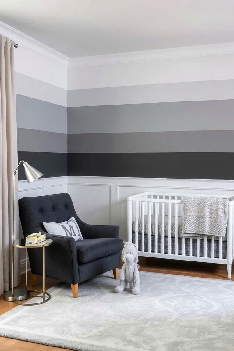 Layering Different Shades of Grey - 24 Grey Nursery Ideas