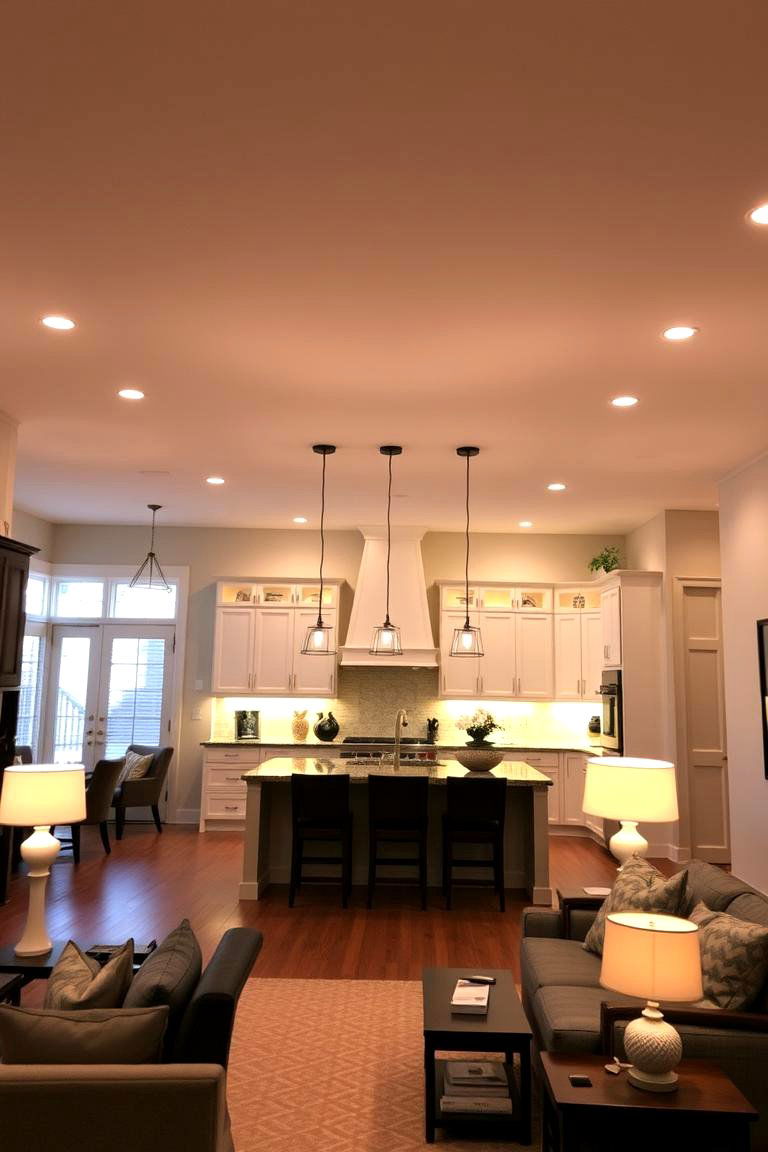 Layering Lighting for Different Moods - 24 Open Floor Plan Ideas