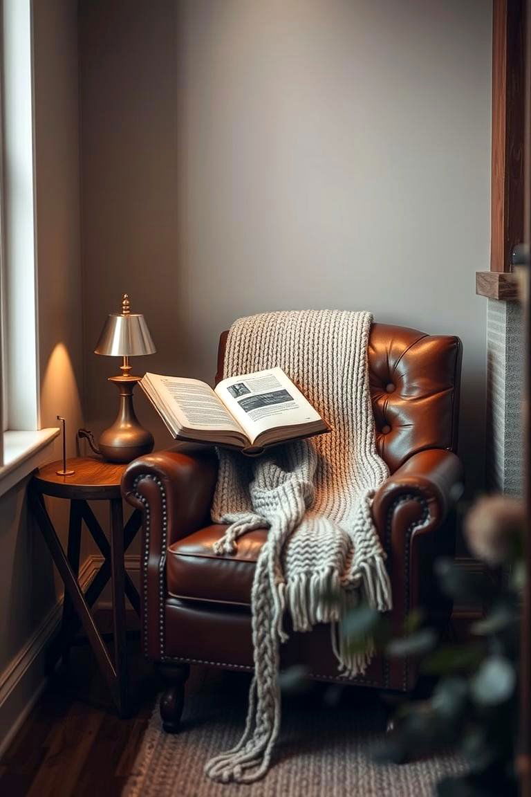 Leather Armchair - 24 Rustic Decor Ideas