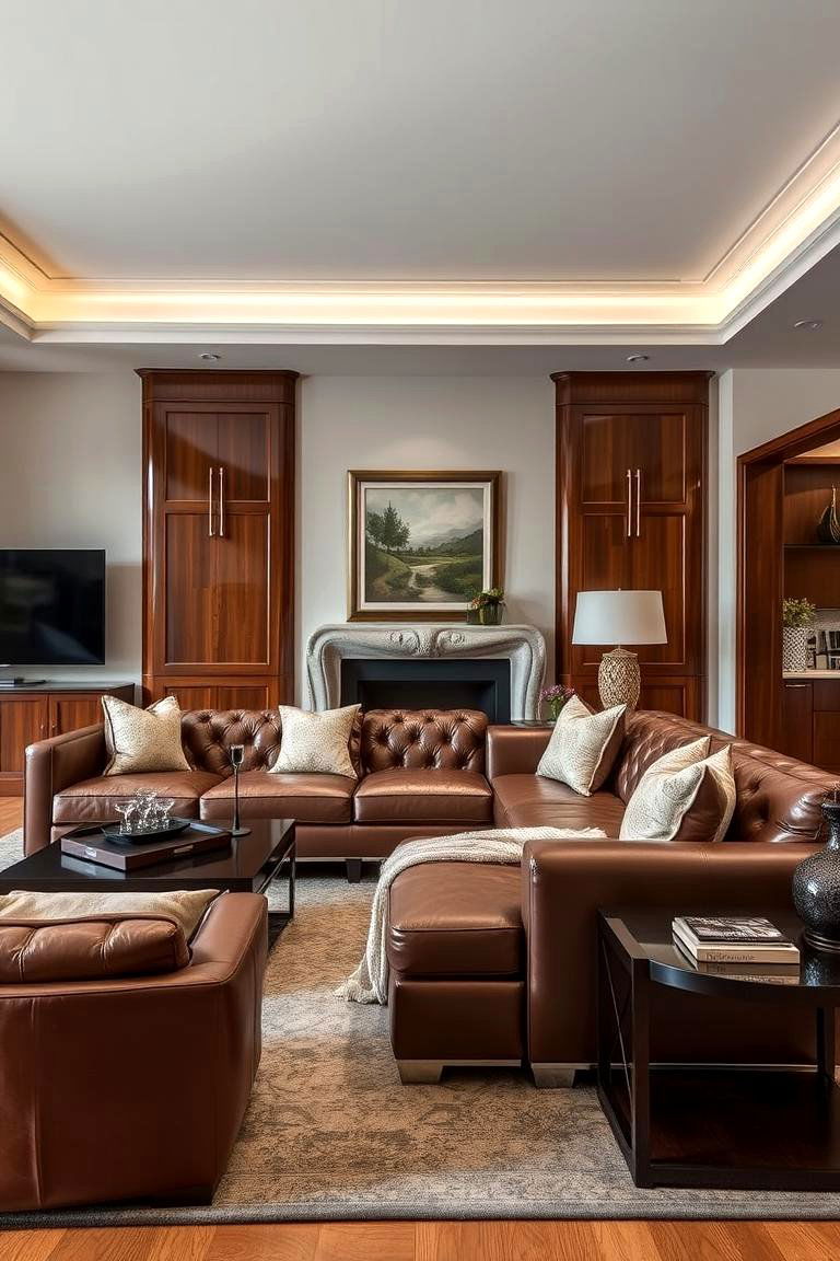 Leather Furniture - 27 1990s Interior Design Ideas