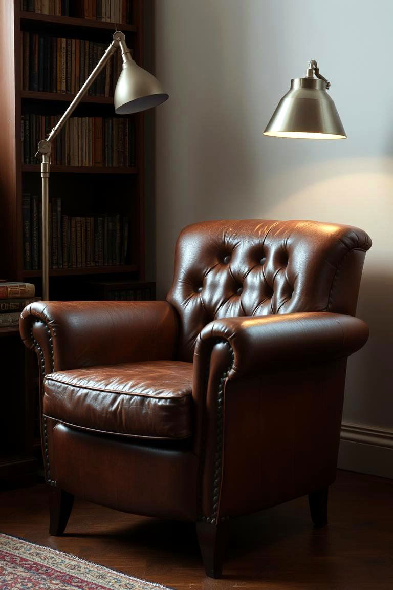 Leather Upholstery - 24 Industrial Decor Ideas