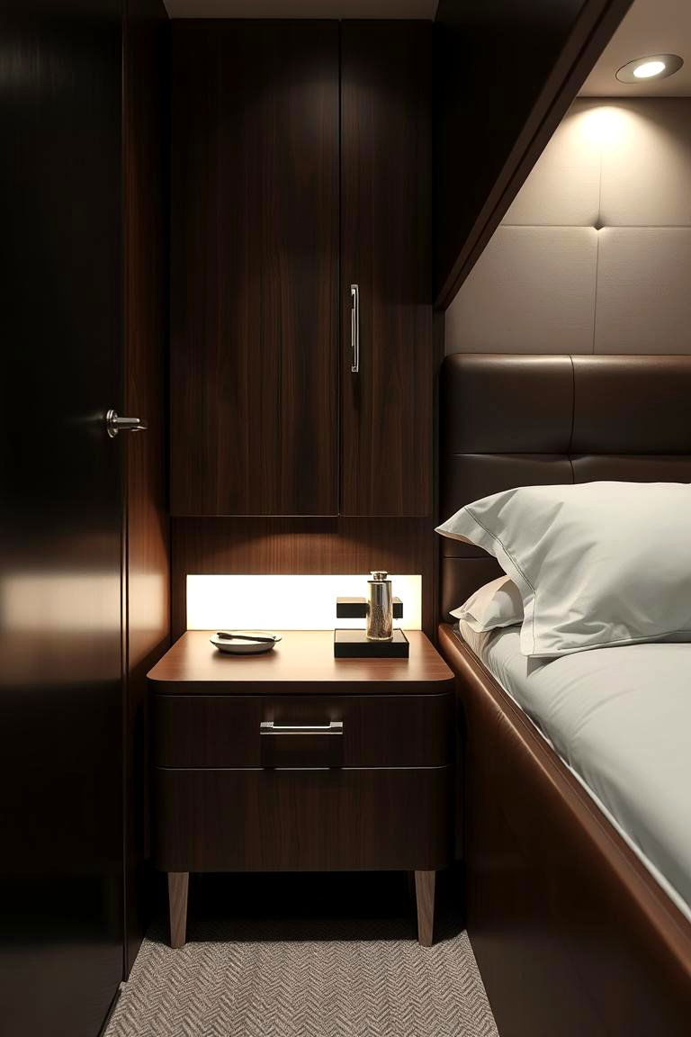 Leather and Metal Bedside Touches - 24 Steampunk Bedroom Ideas