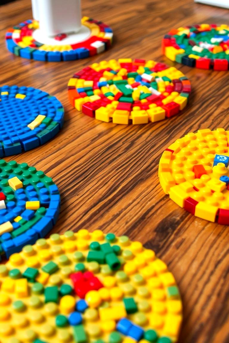 Lego Coasters - 24 Lego Bedroom Ideas