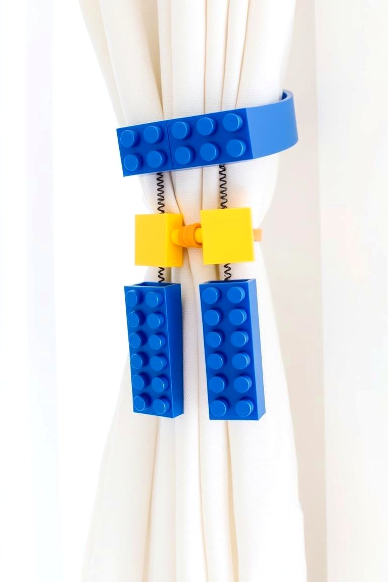 Lego Curtain Tie backs - 24 Lego Bedroom Ideas