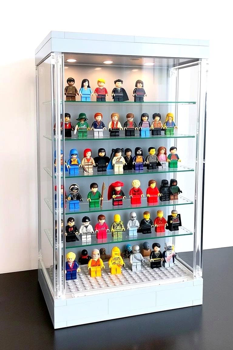 Lego Figurine Display Case - 24 Lego Bedroom Ideas