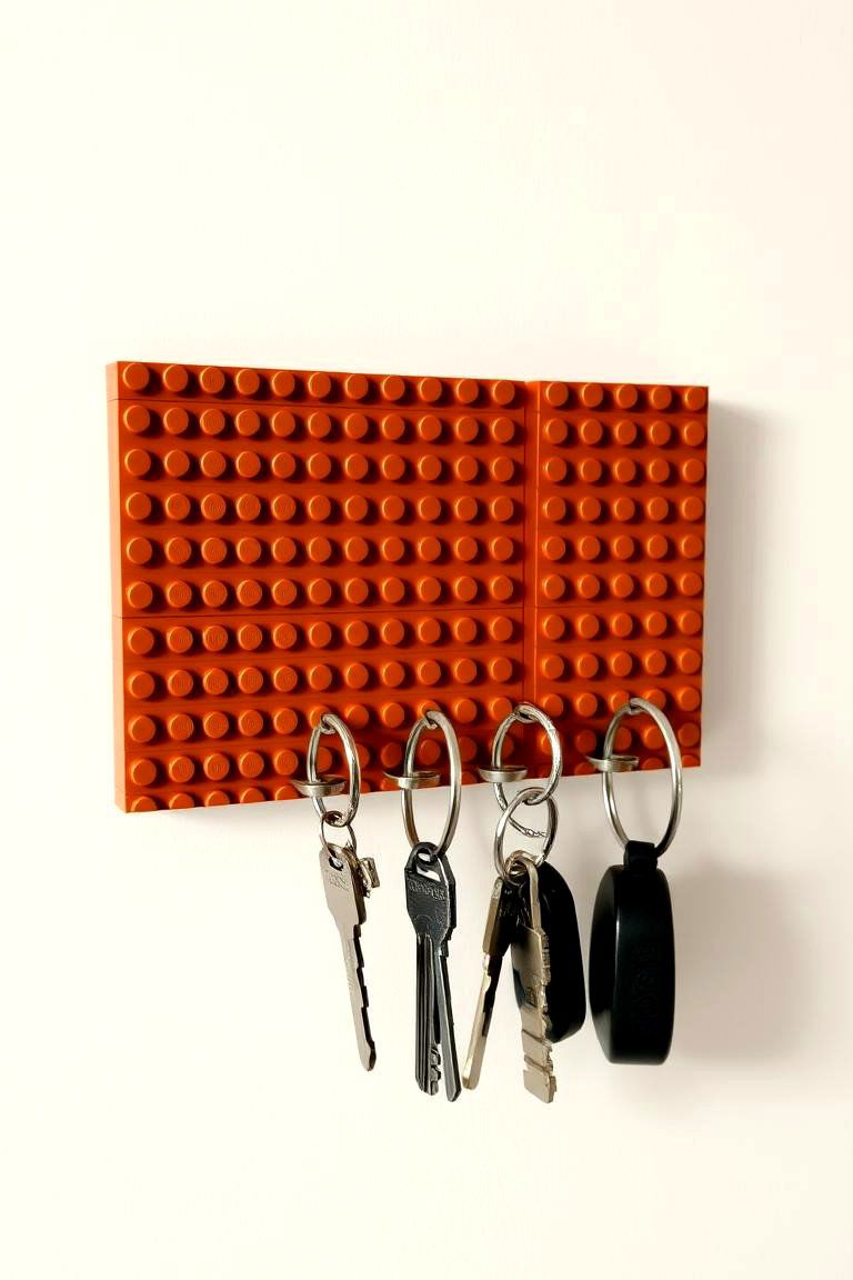Lego Key Holder - 24 Lego Bedroom Ideas