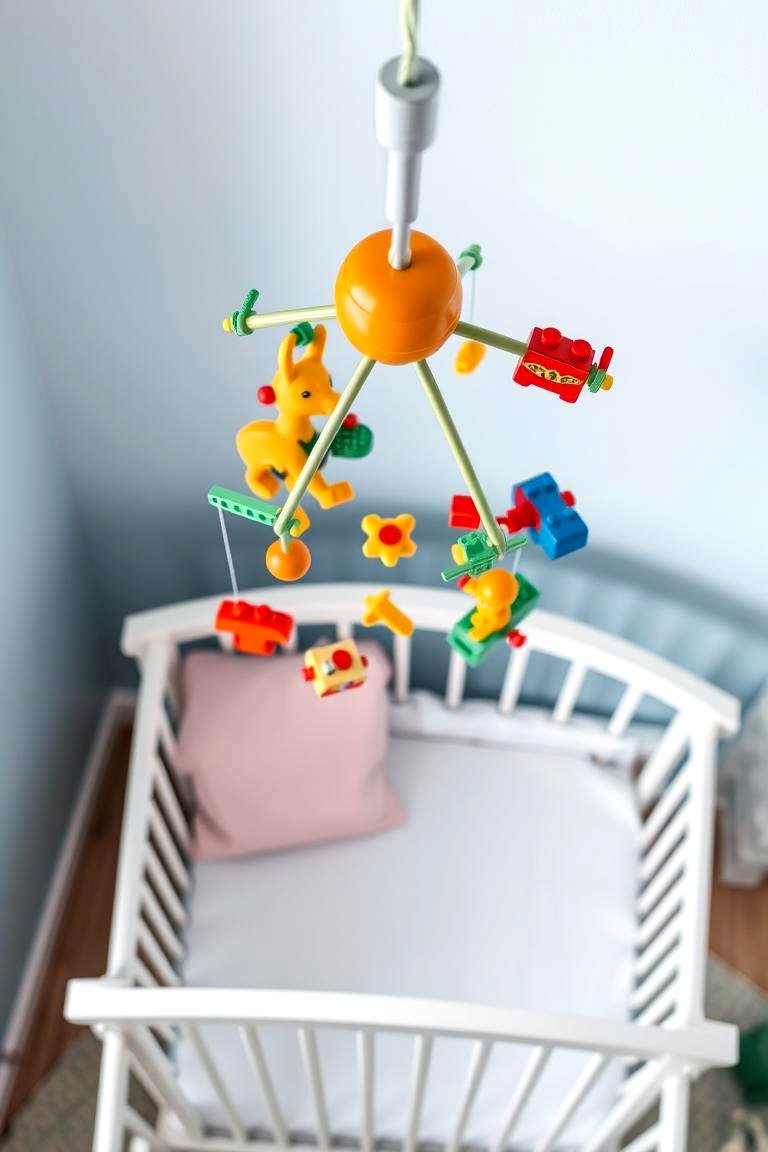 Lego Mobile for Babys Room - 24 Lego Bedroom Ideas