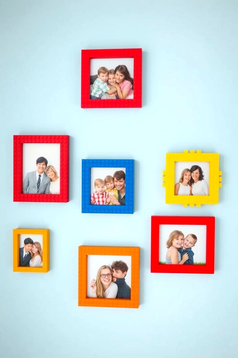 Lego Picture Frames - 24 Lego Bedroom Ideas