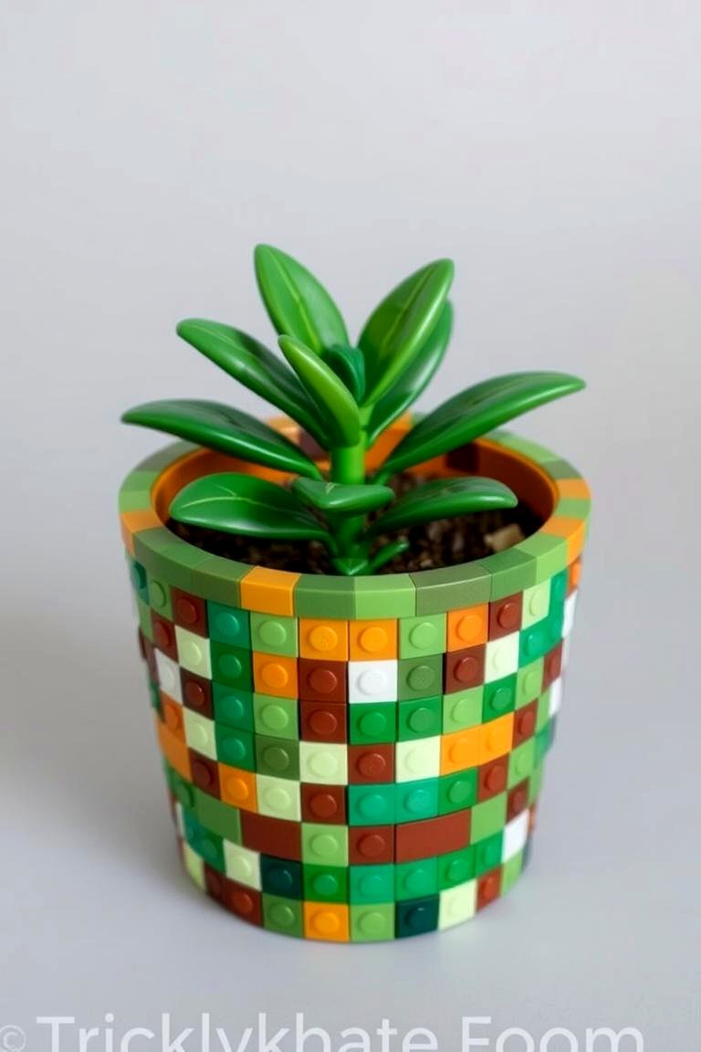 Lego Plant Pot Cover - 24 Lego Bedroom Ideas