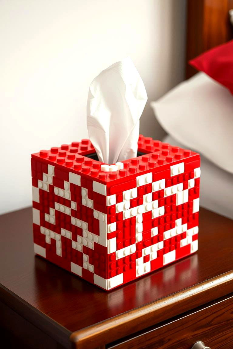 Lego Tissue Box Cover - 24 Lego Bedroom Ideas