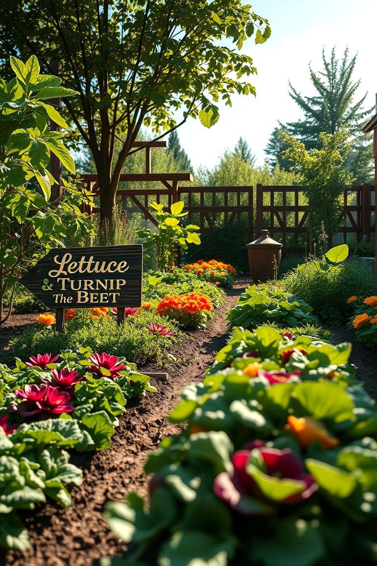 Lettuce Turnip the Beet - 24 Funny Garden Sign Ideas