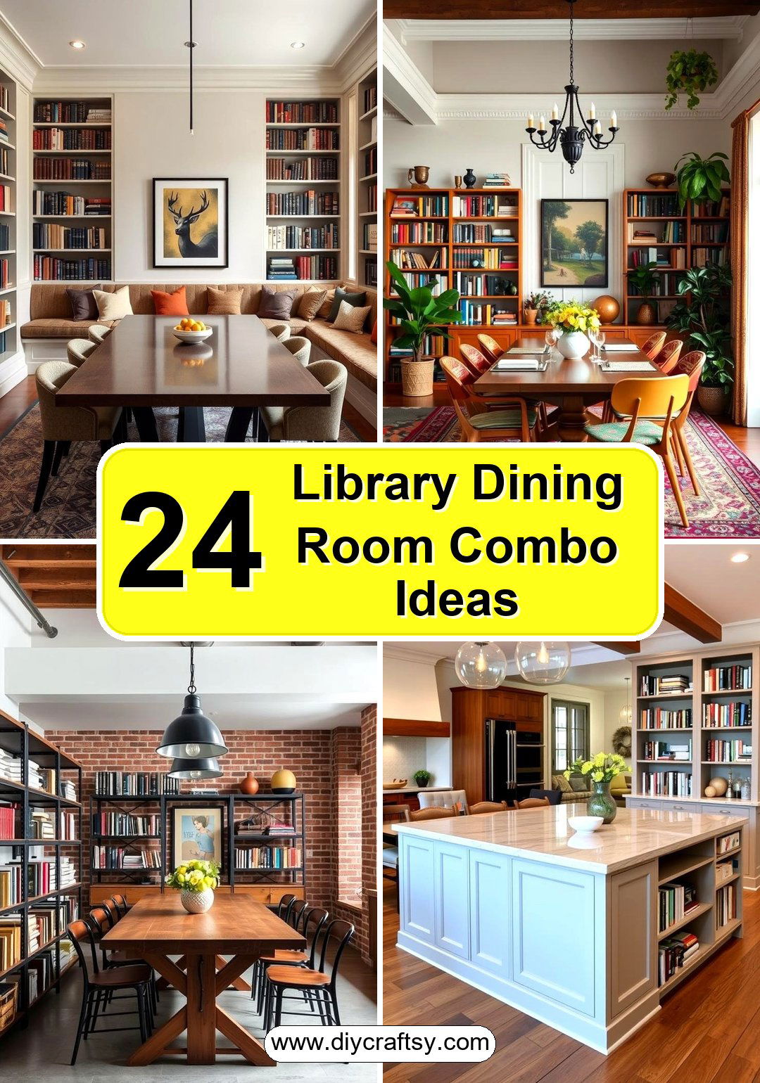Library Dining Room Combo Ideas
