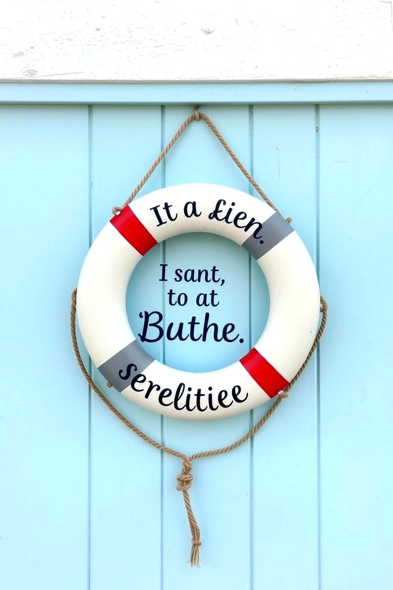 Lifebuoy Wall Decor - 24 Nautical Nursery Ideas