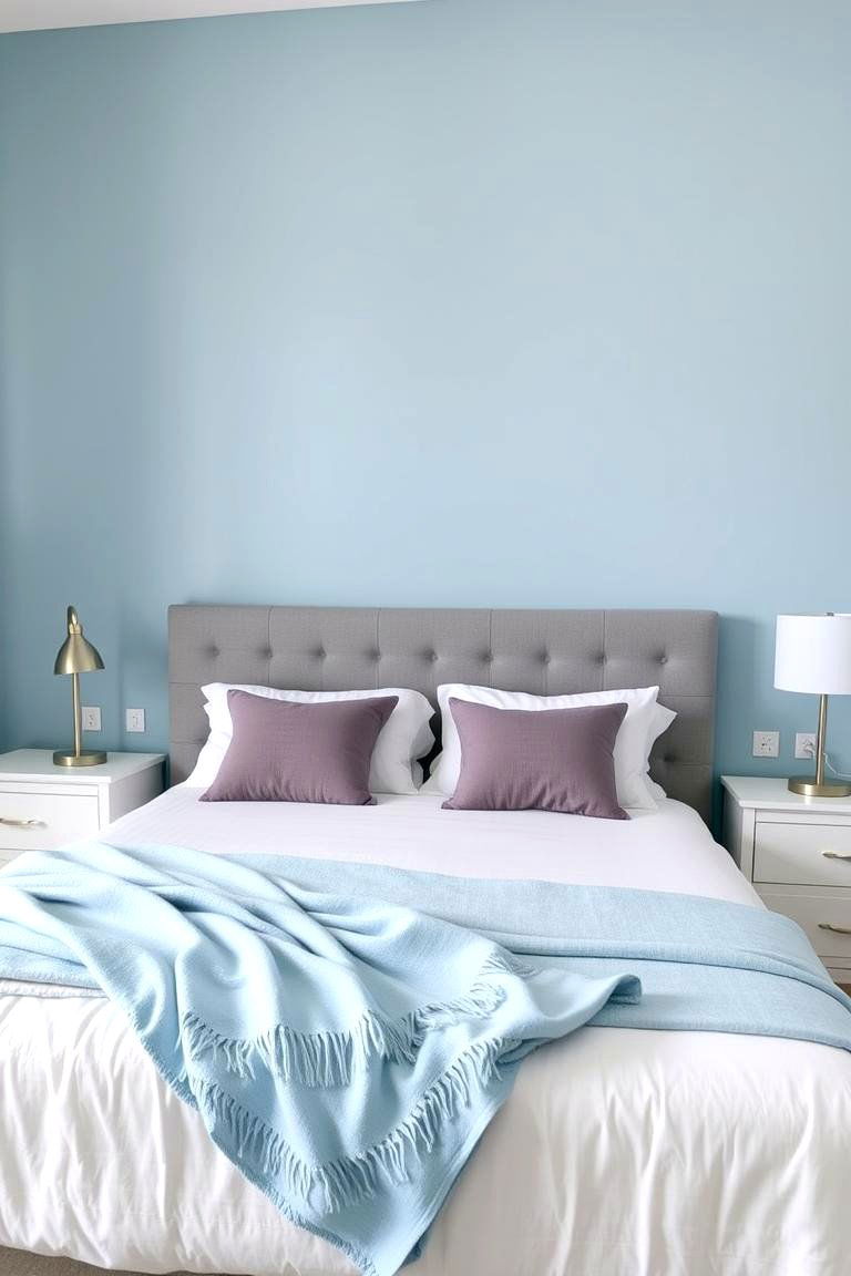 Light Blue Accent Wall - 24 Light Blue Bedroom Ideas