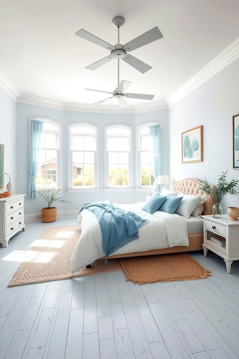Light Blue Accents - 24 Moody Blue Bedroom Ideas