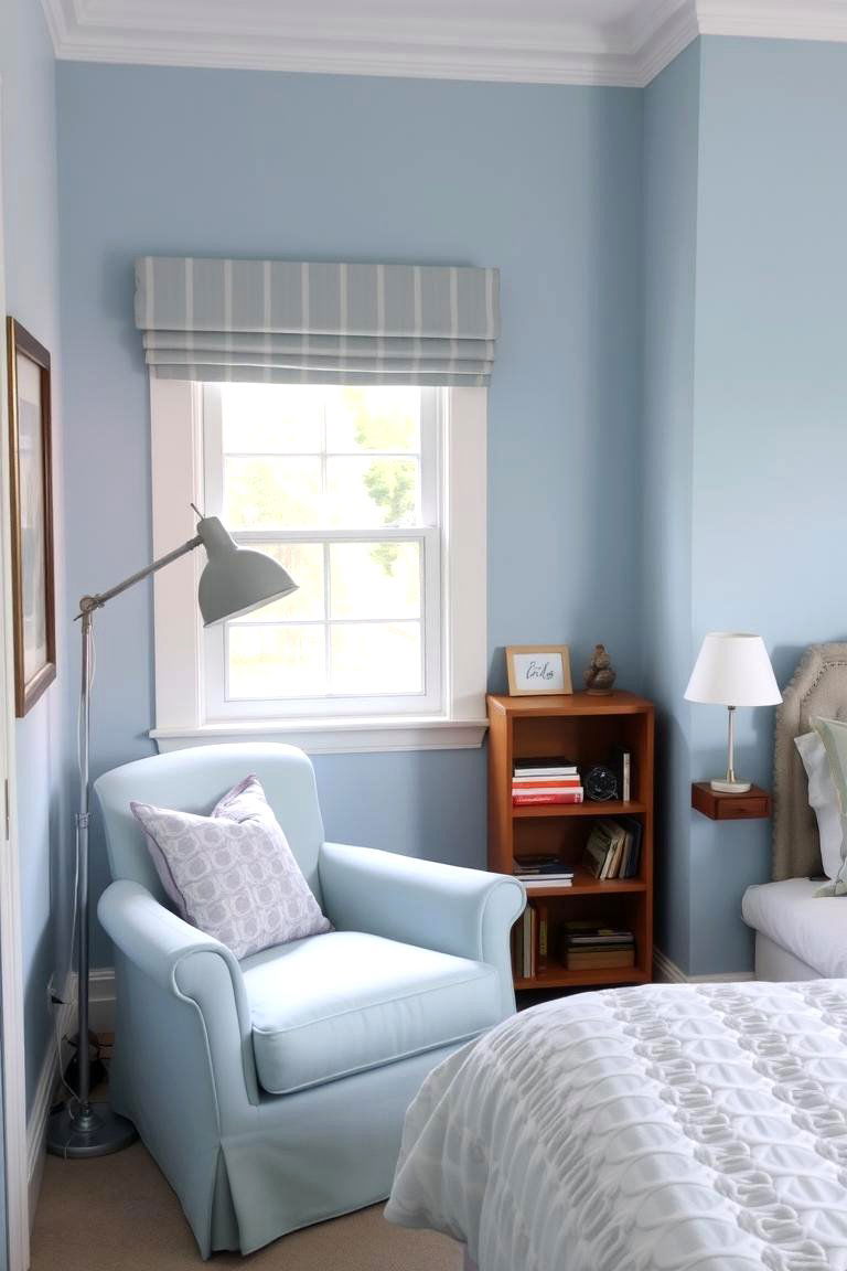 Light Blue Reading Nook - 24 Light Blue Bedroom Ideas