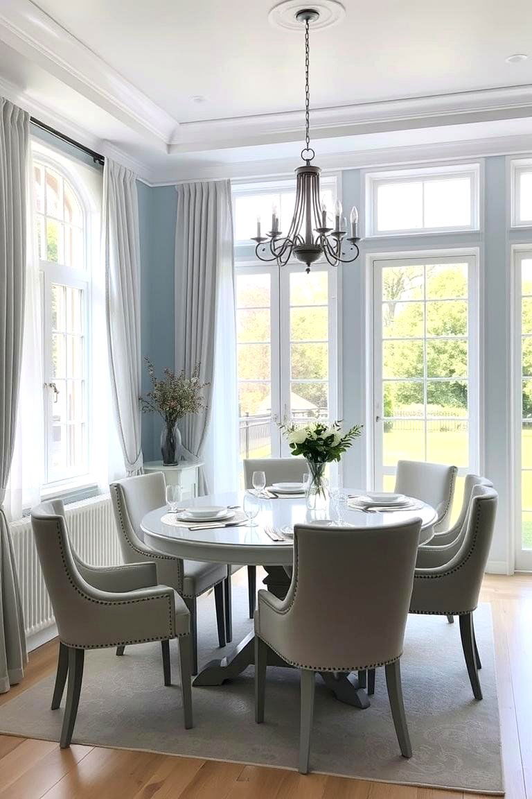 Light Blue for a Refreshing Vibe - 24 Dining Room Paint Colors
