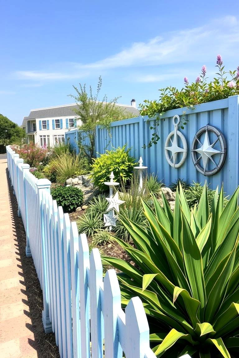 Light Blue - 24 Garden Fence Colour Ideas