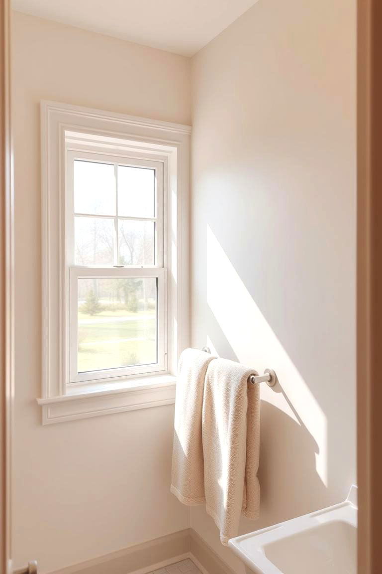 Light Colored Accessories - 24 Windowless Bathroom Ideas