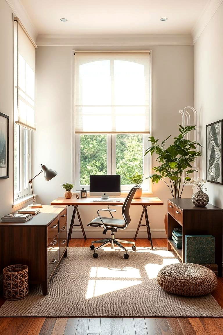 Light Diffusers for Soft Ambience - 24 Home Office Lighting Ideas