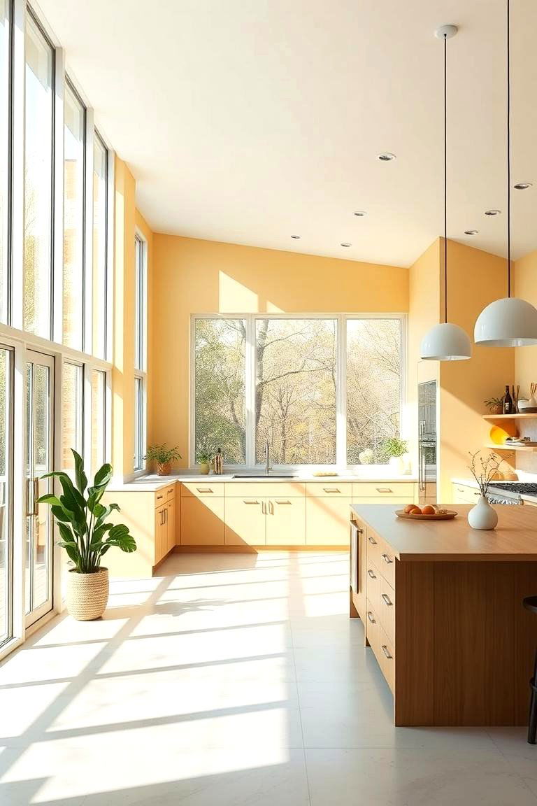 Light Filled Cooking Space - 24 Pale Yellow Kitchen Ideas