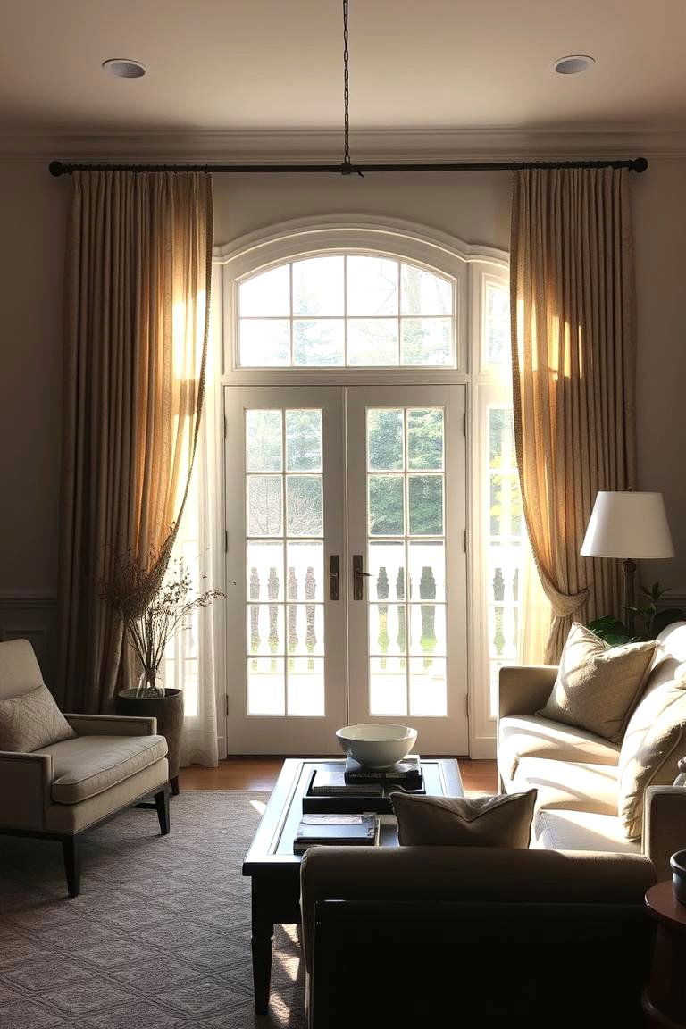 Light Filtering Curtains for Soft Lighting - 24 French Door Curtain Ideas
