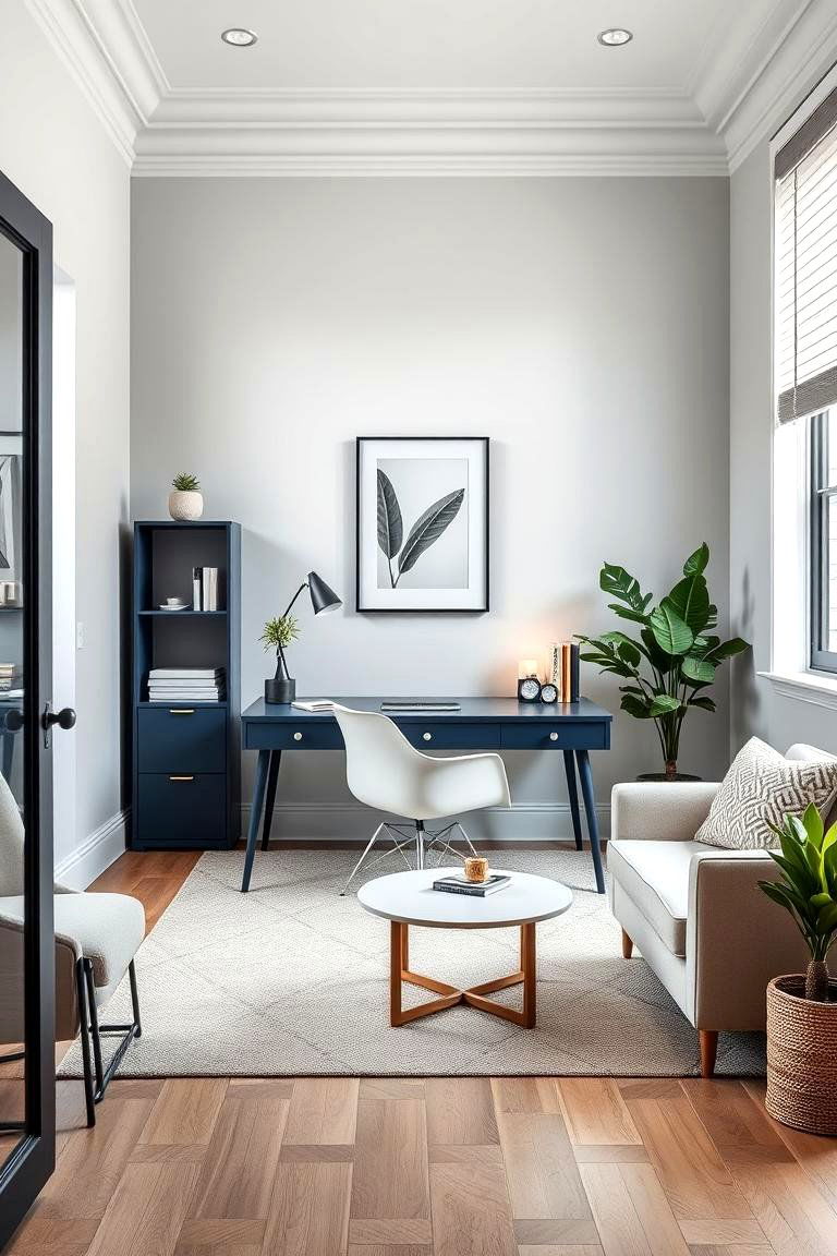 Light Gray Subtle and Understated - 24 Designer-approved Colors That Go With Navy Blue